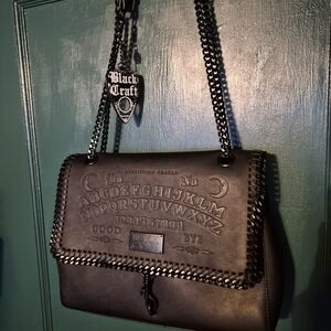 Blackcraft Faux Leather Ouija Crossbody Bag
